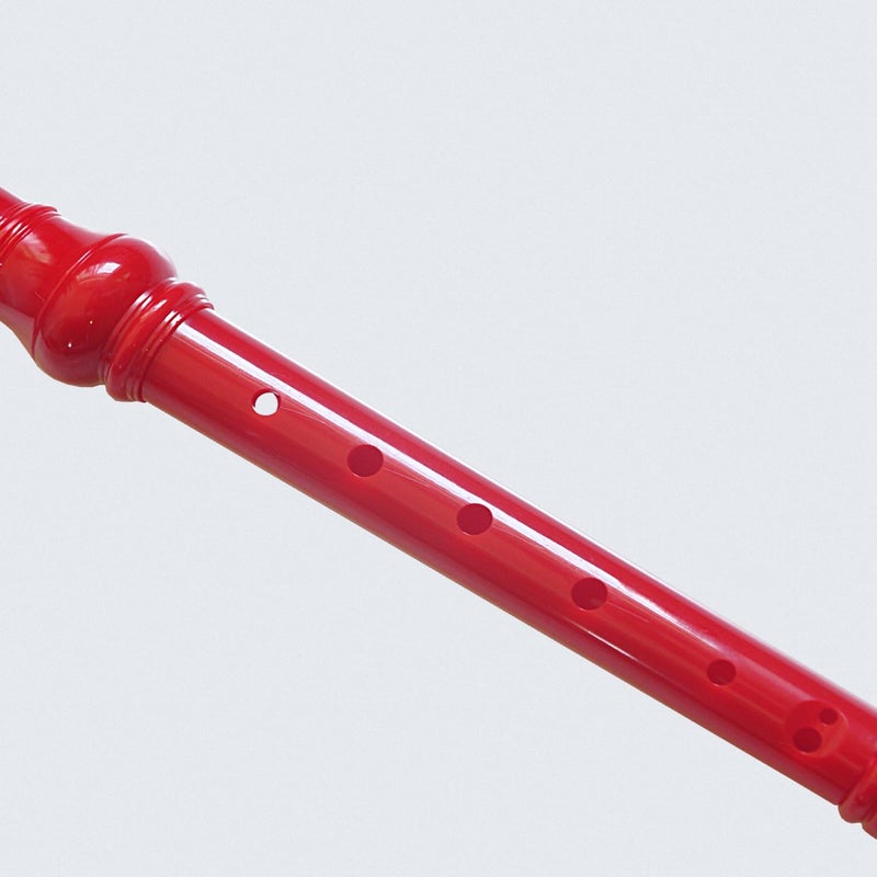 Farcaya Soprano Recorder Instrument for Beginners German Style C Key 8 Hole Descant Music with Clean Rod Storage Case (Red) - Image 4